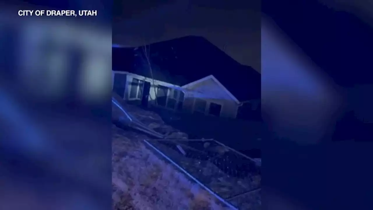 Watch: 2 homes slide down cliff in Draper City, Utah