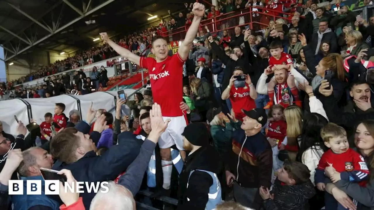 Wrexham: 'Giggling, sobbing' Ryan Reynolds after promotion