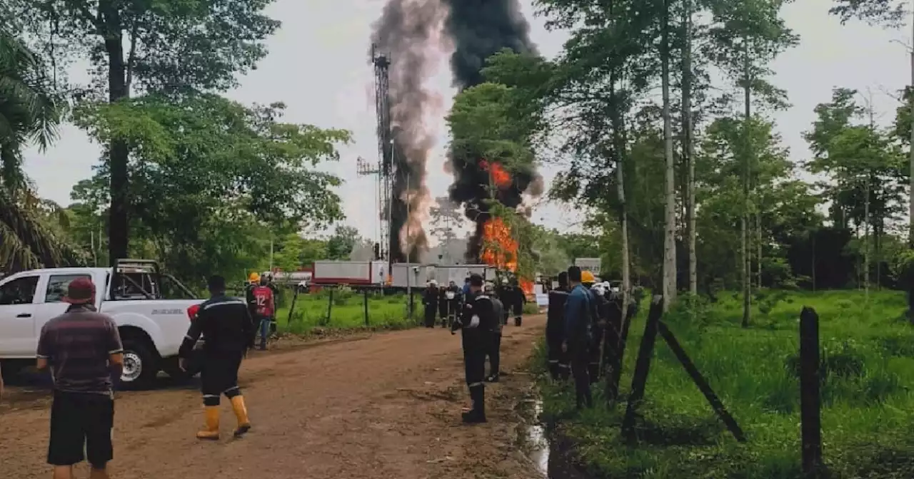 Cinco personas heridas dejó explosión de un pozo petrolero en San Vicente de Chucurí, Santander