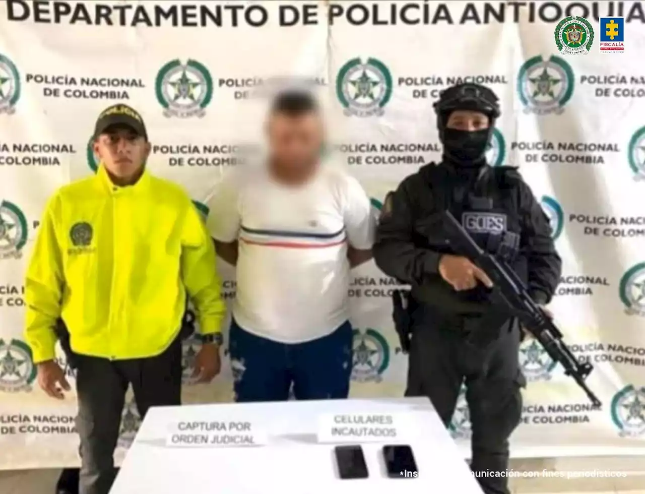 Capturaron a alias ‘Montiel’, jefe de sicarios del Clan del Golfo, en Segovia, Antioquia