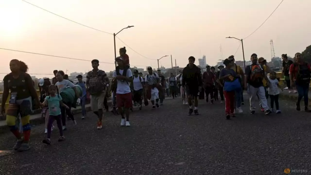 New migrant caravan heads for Mexico City to speed up legal route to US