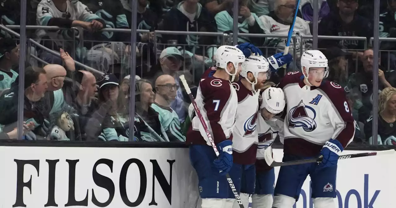 Avs win 6-4 to spoil Kraken's home playoff debut, take 2-1 series lead