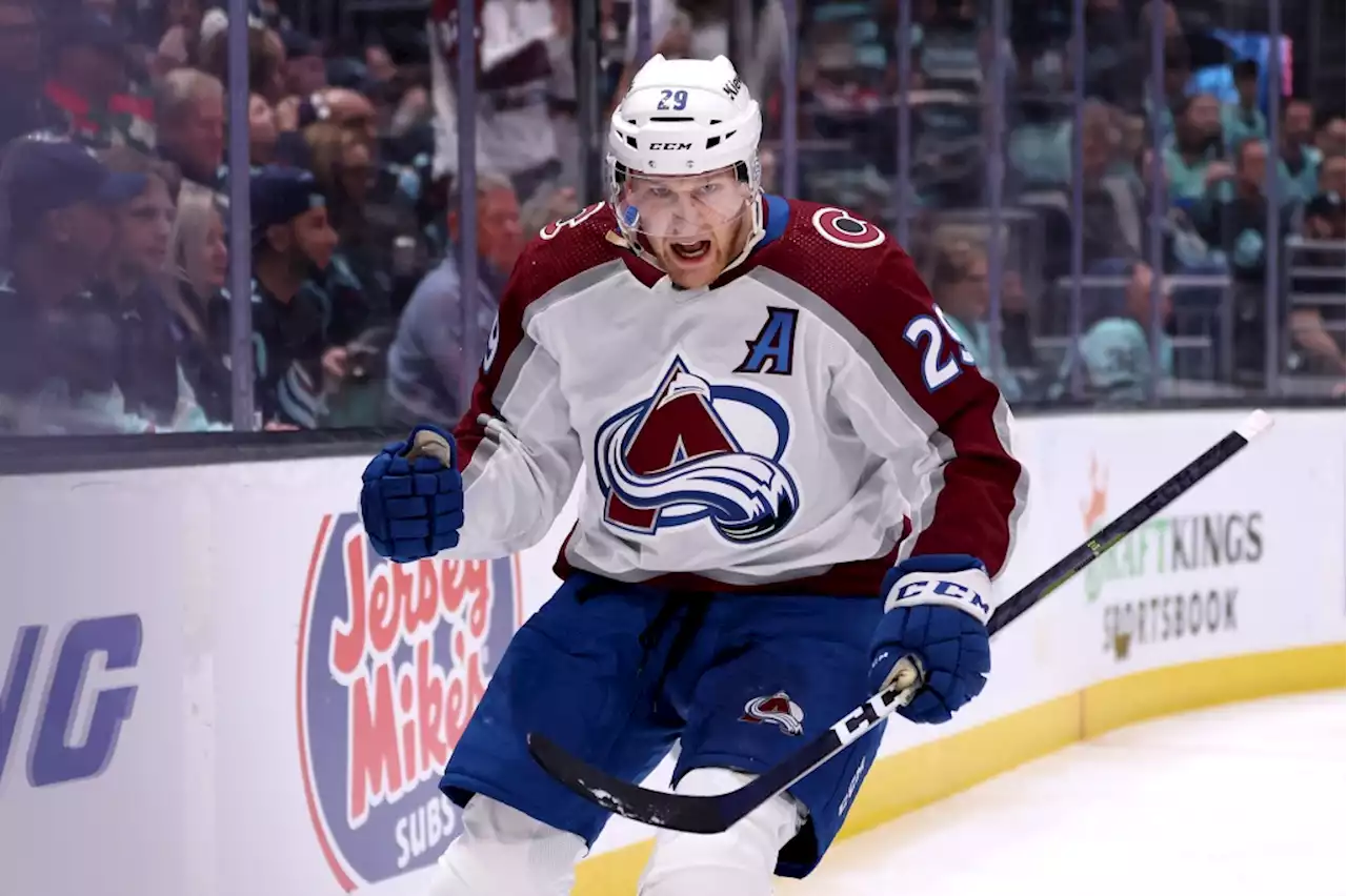 Avalanche’s Big Three awaken in Seattle, combining for five goals in 6-4 Game 3 win over Kraken