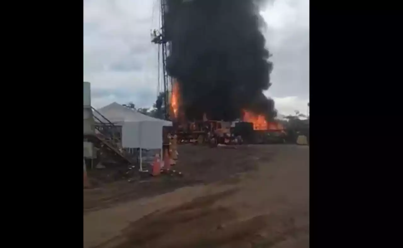 Explosión de pozo petrolero deja cinco heridos en Santander