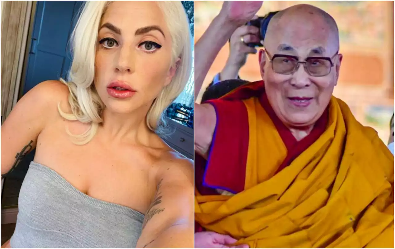 Nuevo video de Dalái Lama tocando la pierna de Lady Gaga causa polémica