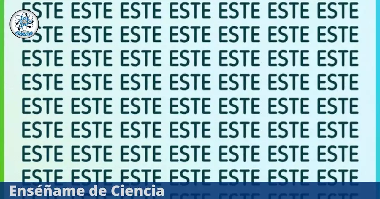 ¿Puedes encontrar la palabra DIFERENTE? Solo tienes 9 segundos para responder el acertijo