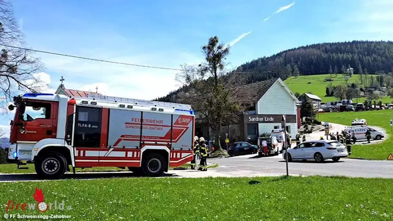 Oö: Pkw-Motorrad-Kollision auf Kreuzung in Ternberg