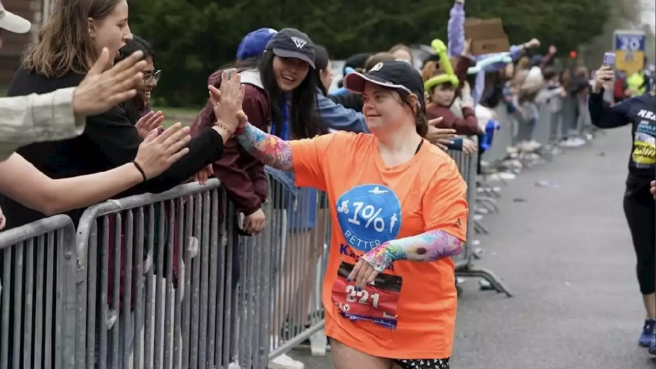 Austin woman with Down syndrome runs Boston Marathon