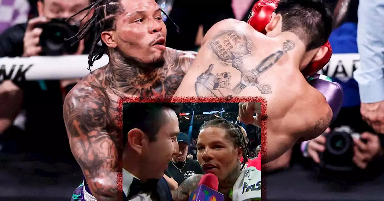 Gervonta Davis agredió a reportero mexicano y luego se tomó foto con él en el ring