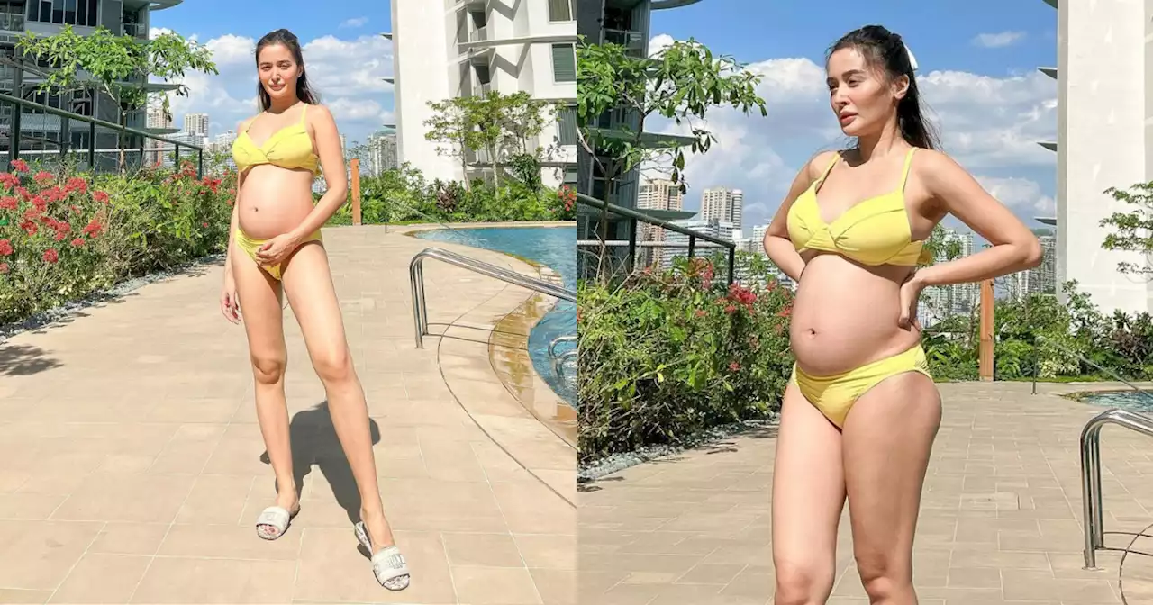 Kris Bernal shows off baby bump in yellow bikini: 'Embracing my new and growing body'