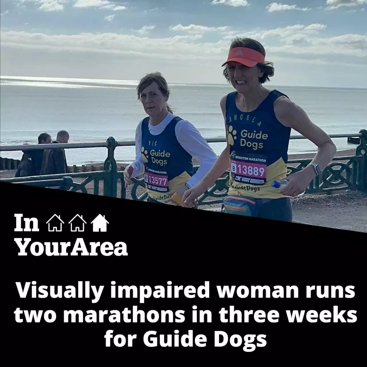 Guide dog user runs two marathons in three weeks