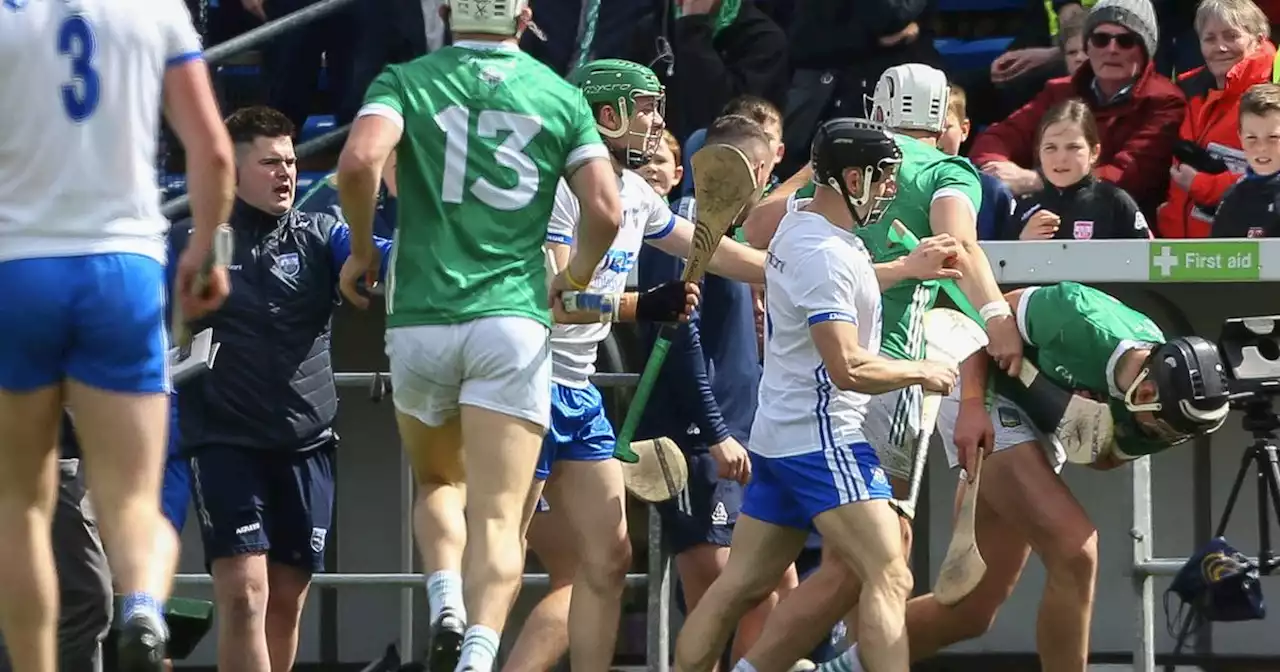 Waterford staff member sent off after appearing to strike Limerick player