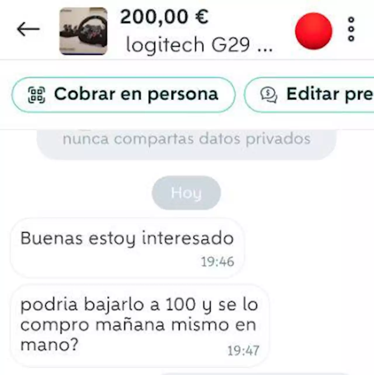 Un comprador intenta regatear el precio de un producto en Wallapop y la propuesta que hace arrasa las redes