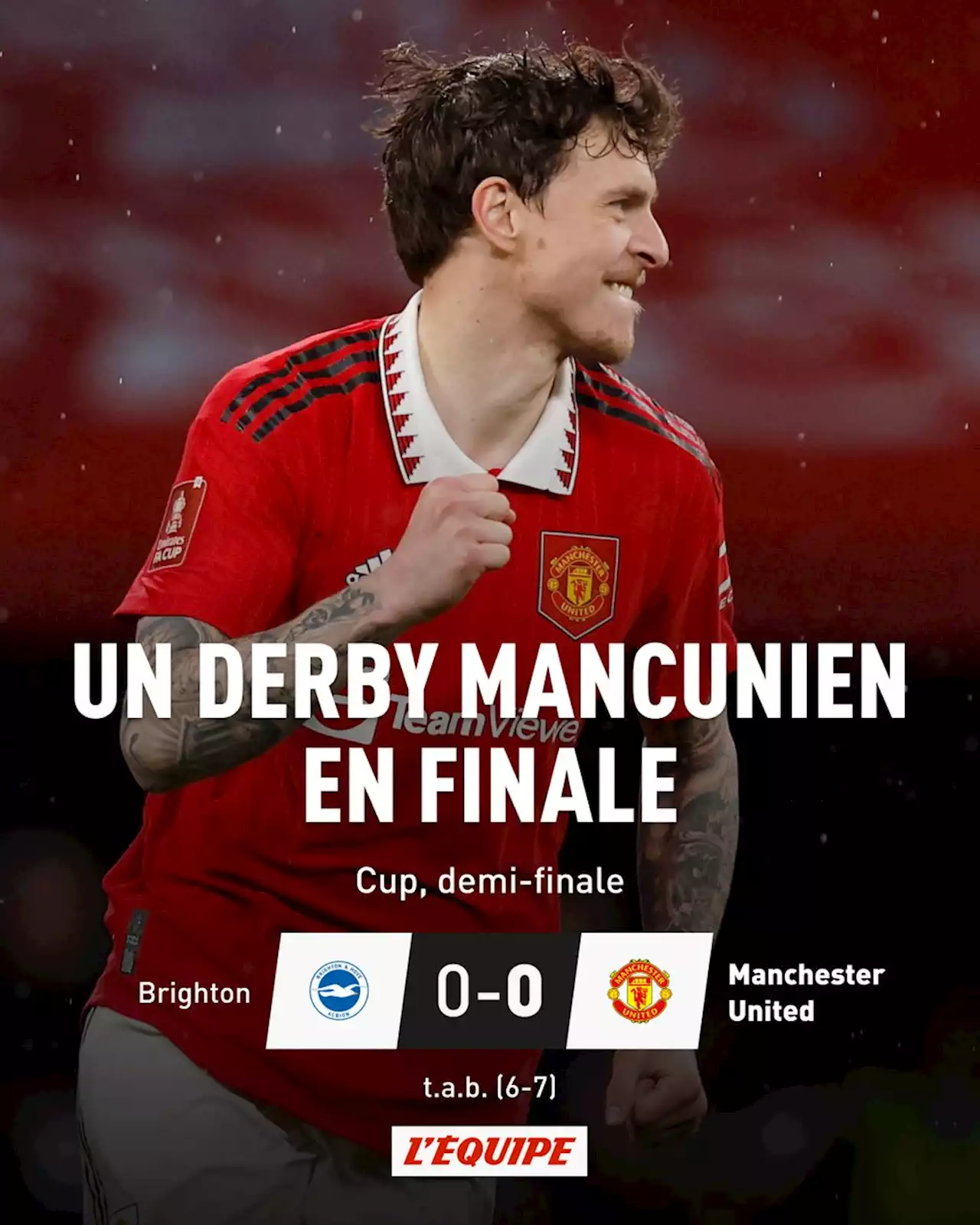 Manchester United rejoint City en finale de la Cup après une séance de tirs au but