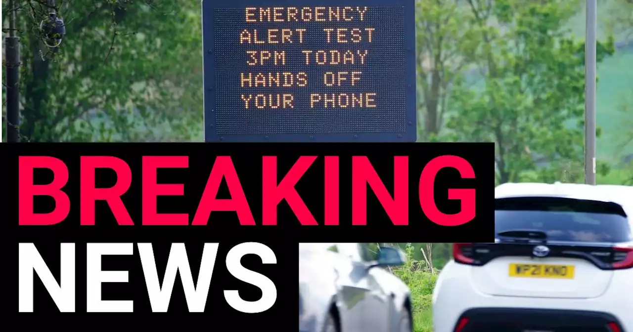 Emergency alert system blasts test warning to millions of phones