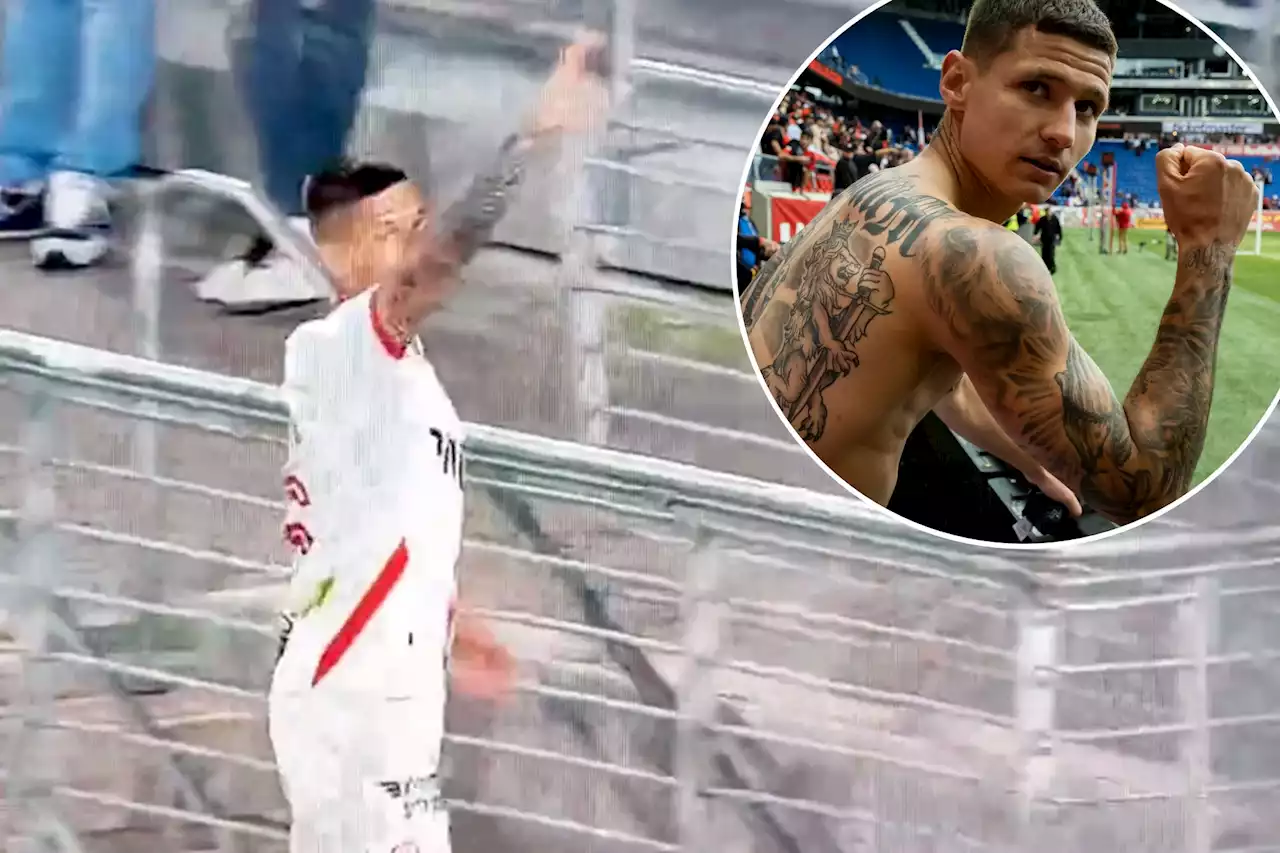 Former NY Red Bulls player Patryk Klimala denies using Nazi salute during Israeli league game