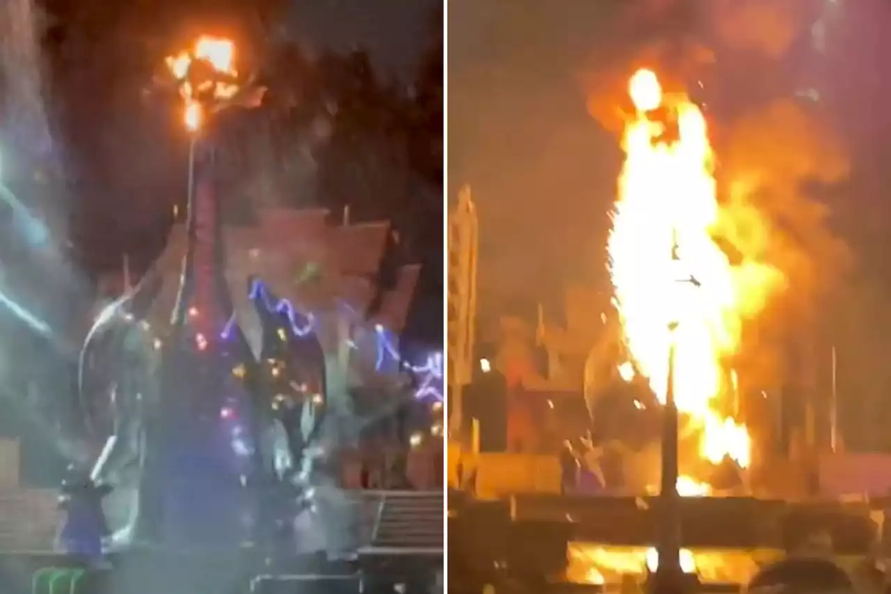 Giant Disneyland dragon catches fire during ‘Fantasmic!’ performance