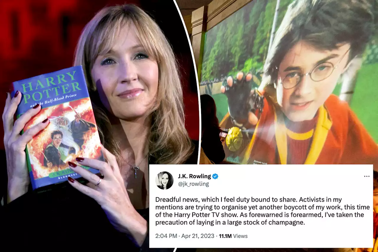 J.K. Rowling plans to ‘lay in champagne’ while activists boycott ‘Harry Potter’ TV series