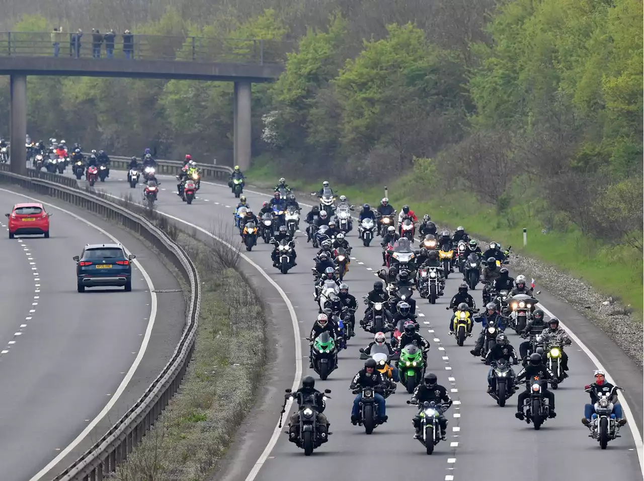 Thousands of bikers gather for annual Bike4Life ride from Shrewsbury to RAF Cosford