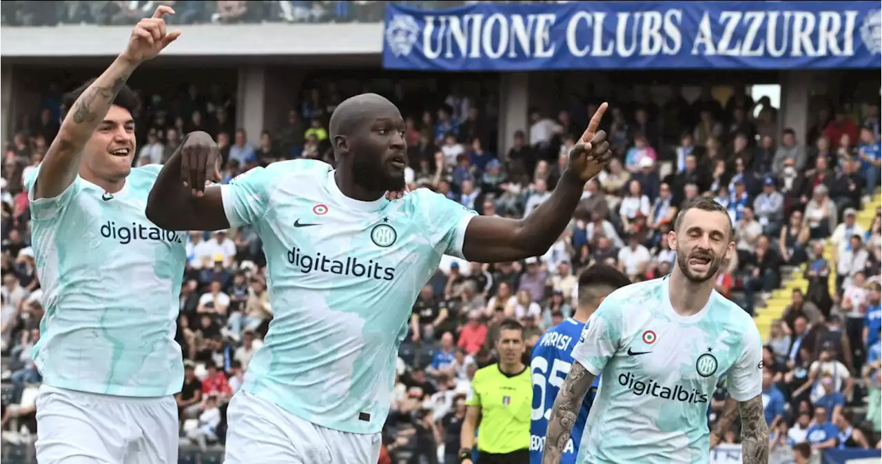 Serie A, Empoli-Inter 0-3: doppietta di Lukaku, gol di Lautaro