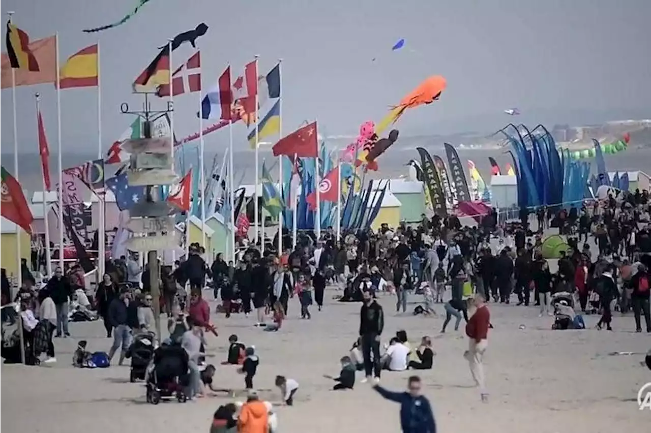 Four badly hurt after car hits crowd at French kite festival