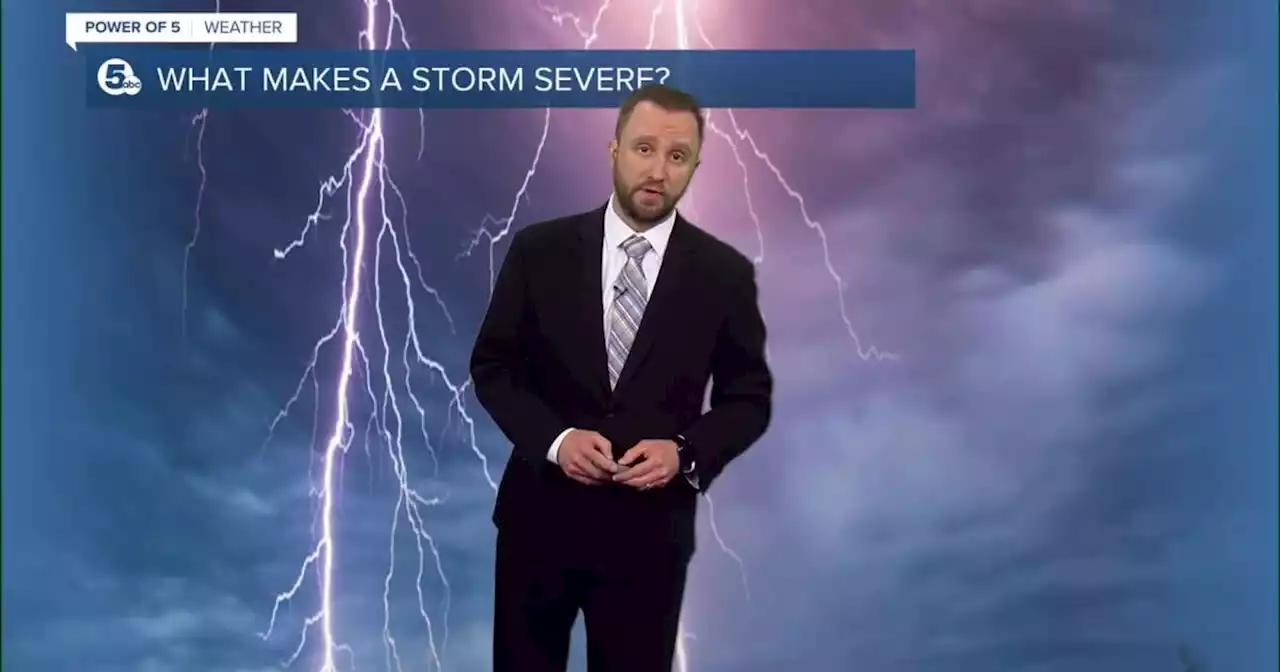 What makes a severe thunderstorm severe?