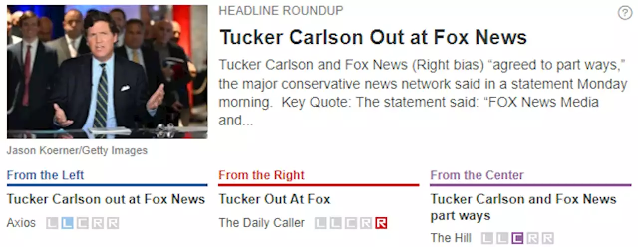 Tucker Carlson Out at Fox News