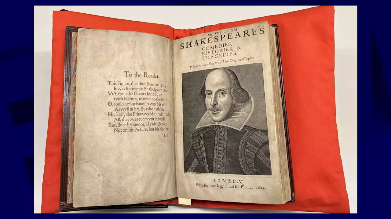 400 ans après sa publication, le premier recueil de Shakespeare exposé pour une journée à Londres