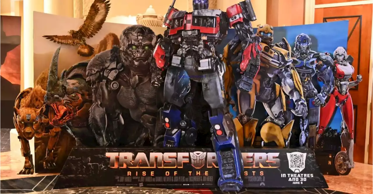 Transformers: Rise Of The Beasts Posters On Display At CinemaCon