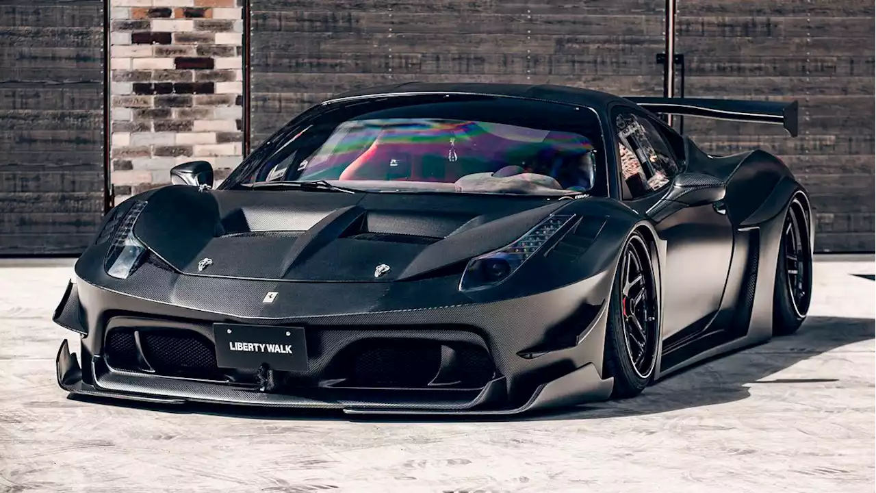 Liberty Walk's New Carbon Fiber Ferrari 458 Challenge Looks Sinister | Carscoops