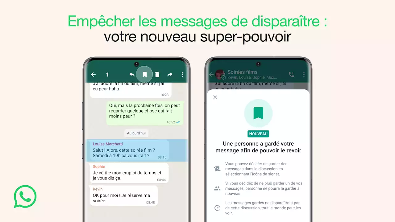 WhatsApp : vous allez pouvoir enregistrer les messages éphémères, mais...