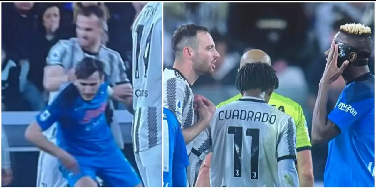 Gatti tira un pugno a Kvaratskhelia in Juve-Napoli: tifosi furiosi sui social