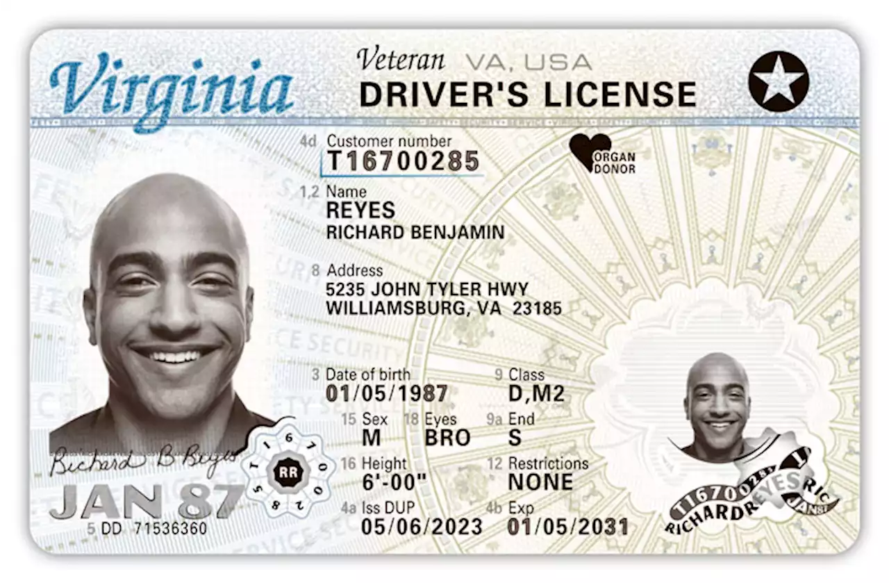 Virginia Has A New Driver's License And ID Card Design