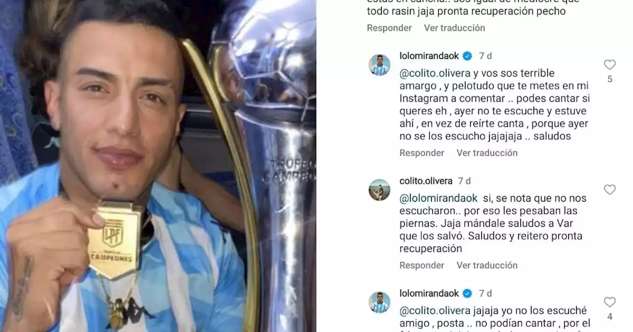 Lolo Miranda: el cruce con un hincha de Independiente y su pasión por Racing