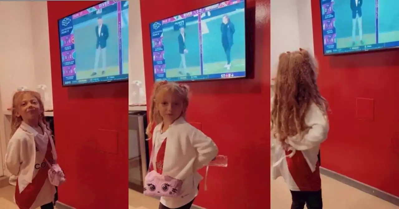 Video: la hija de Demichelis y una imitación perfecta de su papá