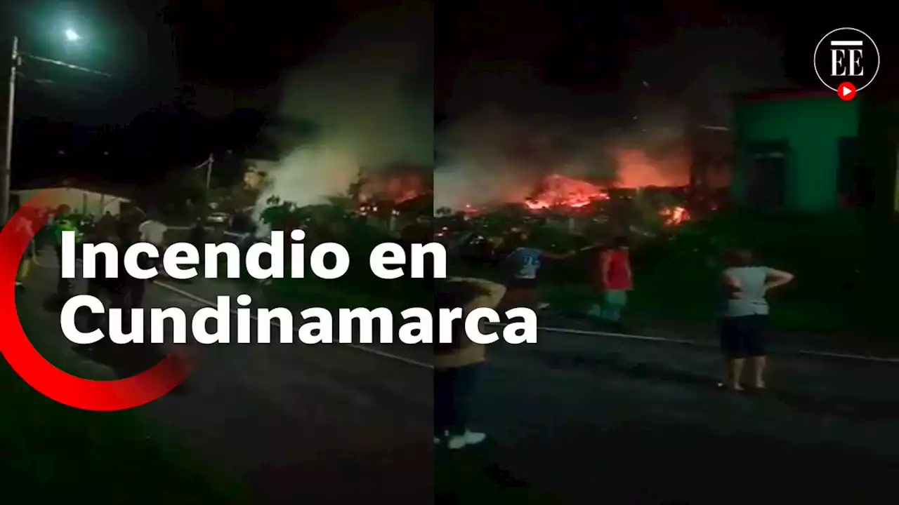 Incendio en Gachalá, Cundinamarca, deja una persona fallecida