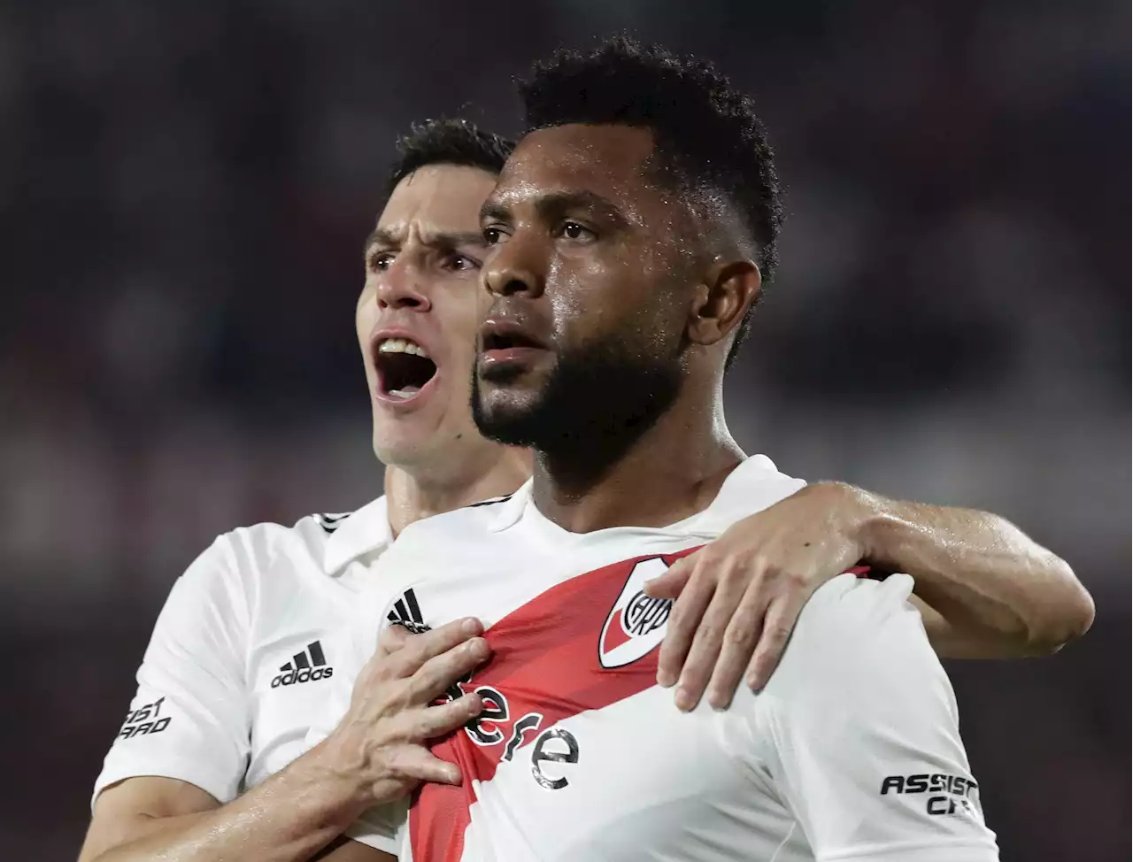 Miguel Borja vuelve a celebrar: este fue su nuevo gol con River Plate