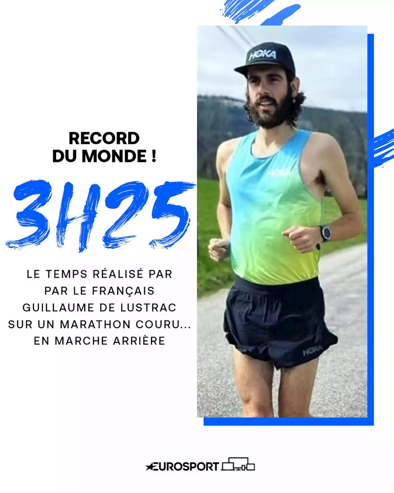 Vidéo - Un Français, Guillaume de Lustrac, bat le record du monde du marathon... couru en marche arrière !