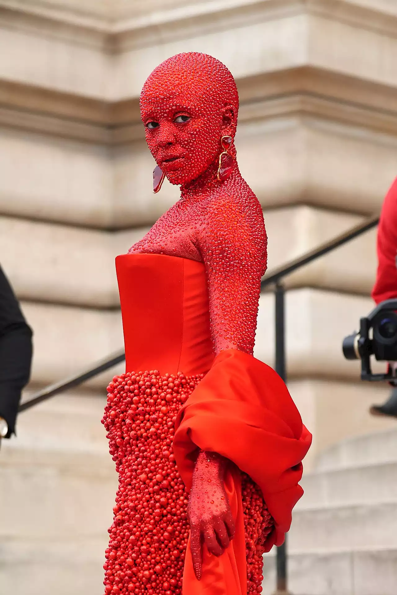 Doja Cat Says She Was 'Super Ill' While Wearing Viral Red Crystal Look At Fashion Week