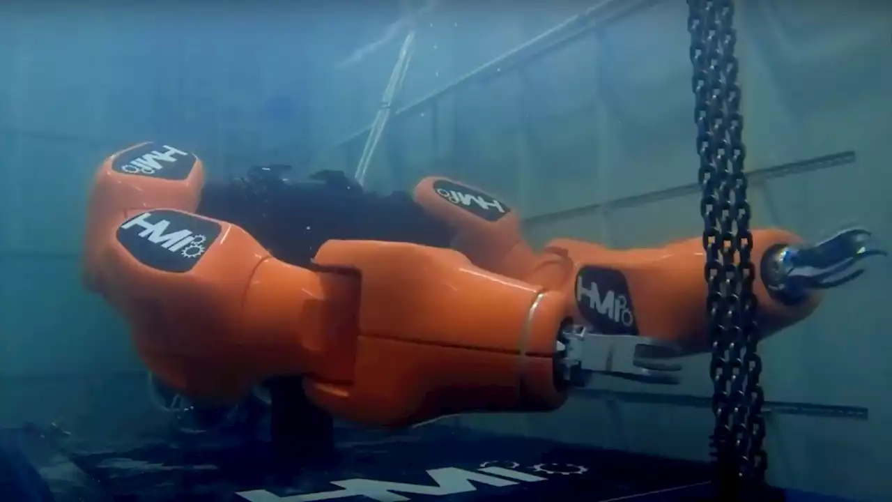 Terranaut, the amphibious robot, can detect potentially explosive underwater threats