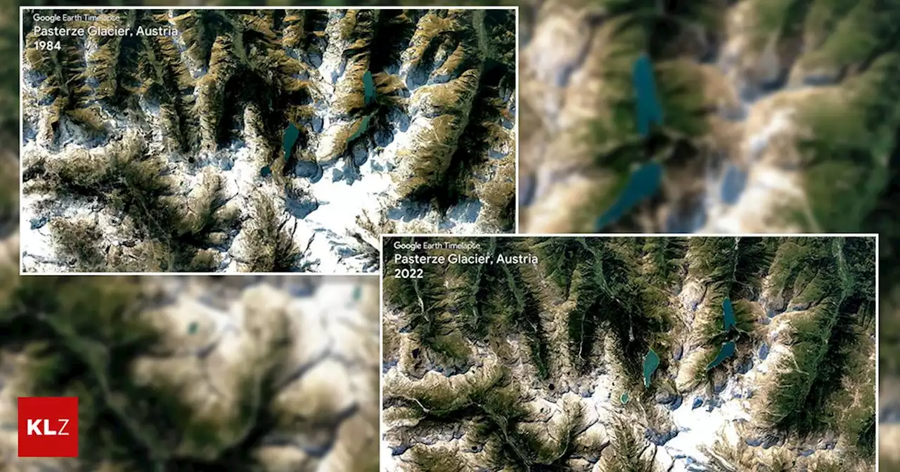 Ein Gletscher im Zeitraffer: Von 1984 bis 2022: Das Schmelzen der Pasterze | Kleine Zeitung