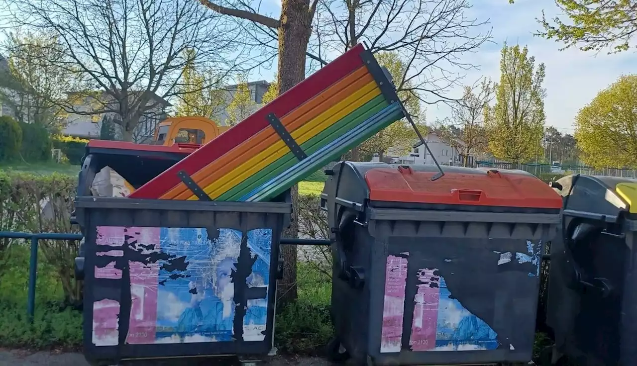 Bereits vierter Anschlag auf eine Regenbogenbank