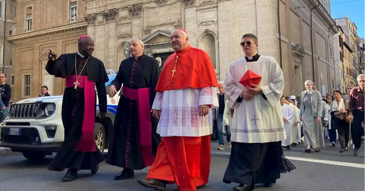 À Rome, le cardinal Jean-Marc Aveline en son église