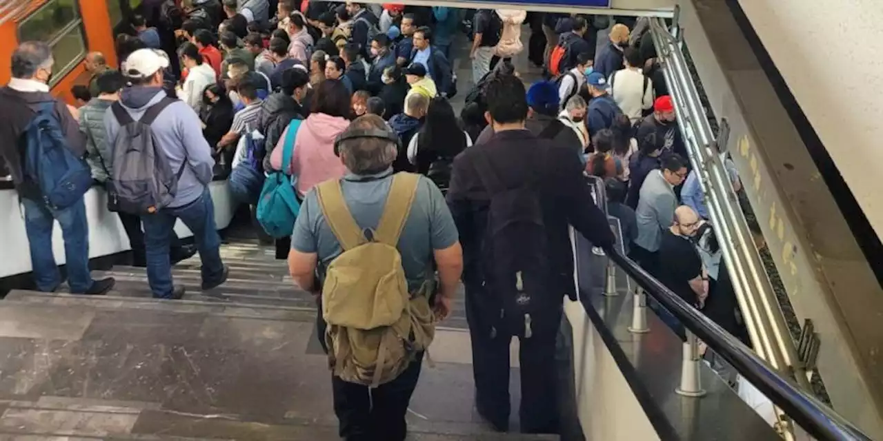 Metro CDMX. Inicia semana con retrasos en Líneas 7, 8 y A