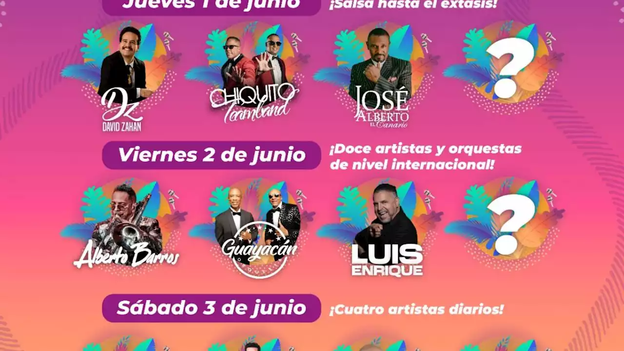 ¡Tómalo en cuenta! 12 artistas internacionales integrarán cartelera del Salsa Fest 2023