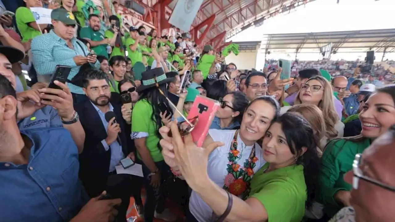 Trabajar por el bienestar de los demás es la principal virtud de la 4T: Claudia Sheinbaum, ante nayaritas