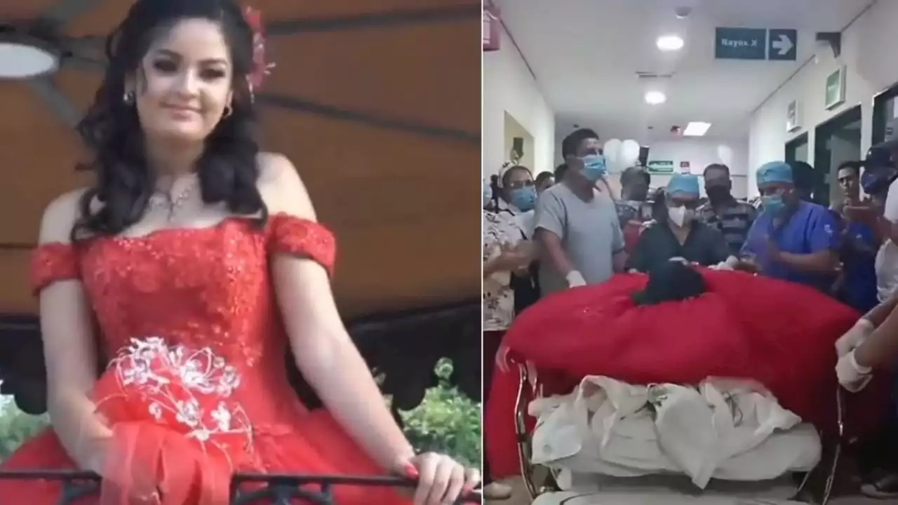 VIDEO | Quinceañera dona sus órganos; entra a quirófano con su vestido de XV años