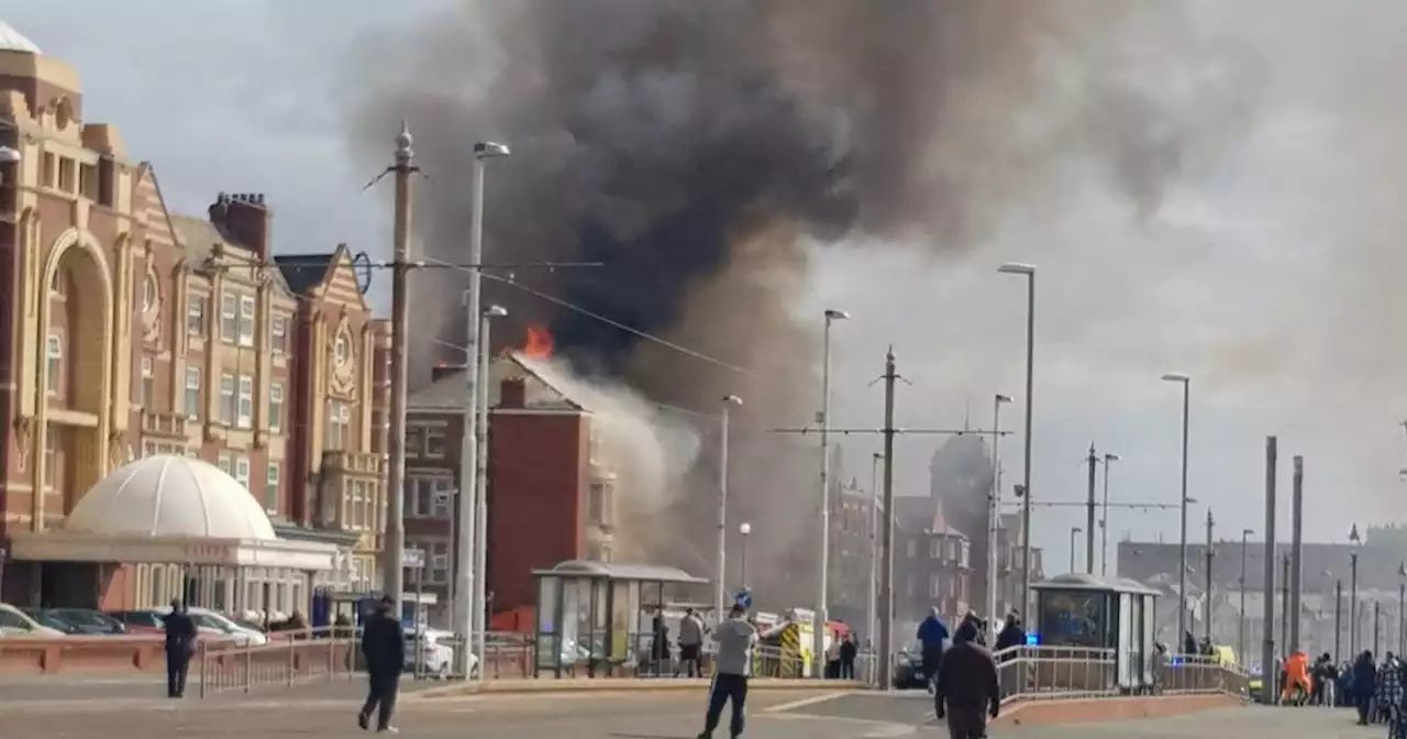 Live updates as huge fire tears through Blackpool hotel