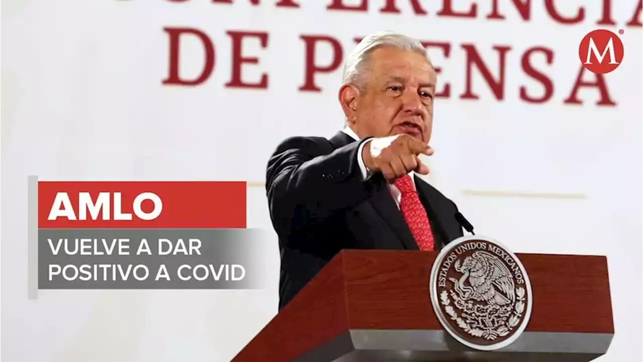 AMLO da positivo a covid-19 por tercera vez