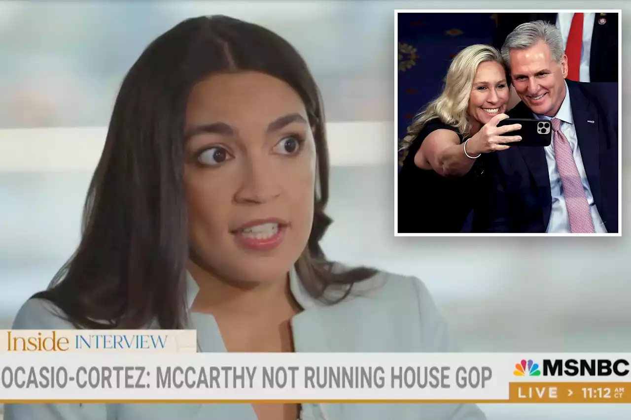 AOC says Marjorie Taylor Greene running GOP House caucus, not Kevin McCarthy